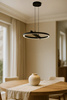 Lampa wisząca LED do salonu w kolorze czarnym TIVOLI Kaja Lighting  K-8230