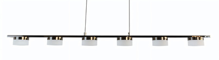 Lampa wisząca szóstka CASSIS czarna Aviano Lighting 7066-702