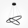 Lampa wisząca RIM LED podwójna czarna Maytoni MOD058PL-L74B4K