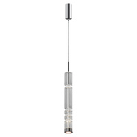 Szklana transparentna tuba wisząca o średnicy 8cm LED 3000K Ordo MOD272PL-L12CH3K Maytoni
