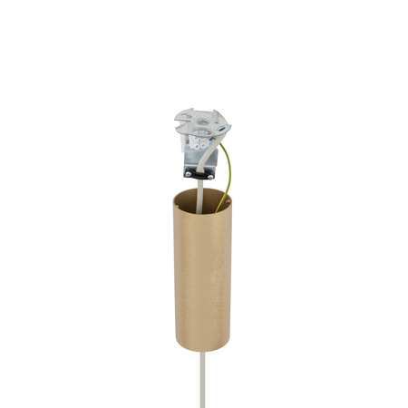 Lampa wisząca do sypialni z kremowym kloszem 65cm SANTANA  L Nowodvorski 11653