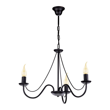 Lampa wisząca czarna BARTEZ Kaja K-3990