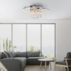 Lampa sufitowa chrom dwa pierścienie z kryształami ROTAZO LED 3000K Paul Neuhaus 6267-17
