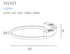 Lampa sufitowa plafon VELVET LED MaxLight C0199