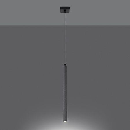 Lampa wisząca tuba beton PASTELO 1 Sollux SL.1271