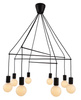 ALTO LAMPA WISZĄCA 8X40W E27 CZARNY MATOWY Candellux 38-70951