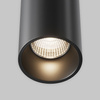 Czarna TUBA lampa wisząca LED o średnicy 7,5cm z CRI 90 Efir P089PL-15W3K-B Maytoni