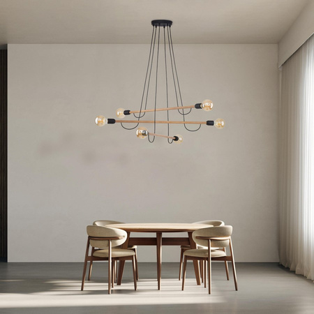 Lampa wisząca HELIX WOOD TK Lighting 4953