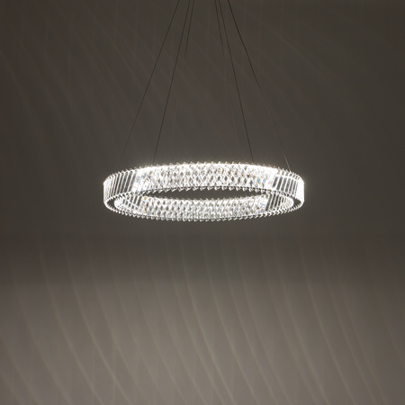 Lampa wisząca kryształowy ring 80cm 3000K LUXORA LED Nowodvorski 11706