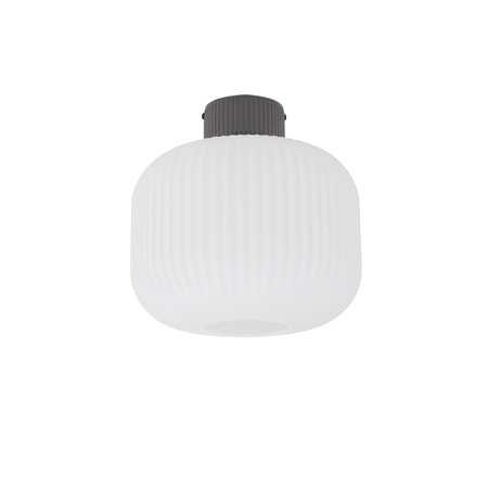 Okrągła lampa sufitowa z ryflowanym szklanym kloszem 1xE27 AURORA Nowodvorski 11971