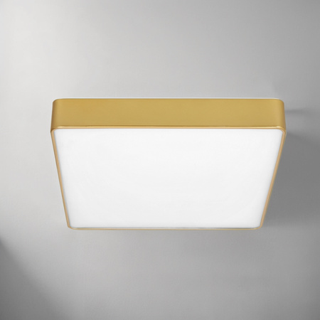 Kwadratowy złoty plafon QUATTRO 30X30 12W LED ZŁOTY IP44 Candellux Studio 10-81940
