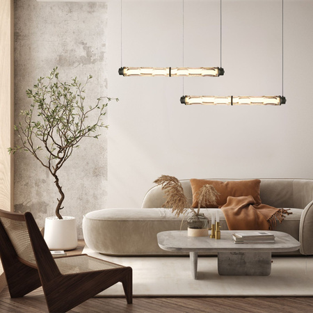 Lampa wisząca pozioma szklana tuba 66cm CORTE 18W LED 3000K Candellux Studio 32-50779