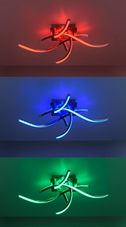 Lampa sufitowa LOLAsmart-SWING LED RGB Leuchten Direkt 11995-55 sterowana pilotem