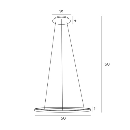 Lampa wisząca QUEEN LED 50cm MaxLight P0493