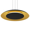Lampa wisząca Piattino Czarny Złoty 30W LED 3000K-4000k-6000K Milagro ML1815