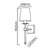 Kinkiet Casoli patyna 1xE14 Light Prestige LP-2118/1W patyna