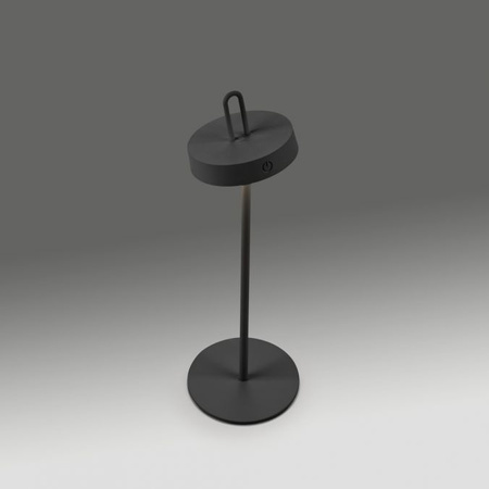 Czarna lampka stołowa bezprzewodowa ładowana USB IP44 AMAG Just Light 19310-18