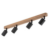 Lampa sufitowa, oprawa TOP WOOD 4 black TK Lighting 3293