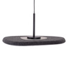 Lampa wisząca czarno-szara z filcu Deux LED 3000K Maxlight P0560