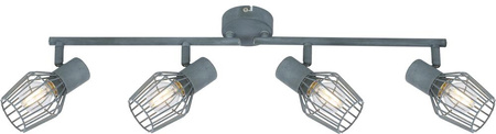 VIKING LAMPA SUFITOWA LISTWA 4X40W E14 SZARY Candellux 94-68033