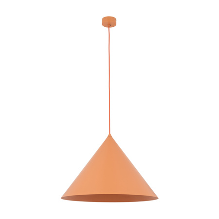 Stożkowa lampa wisząca o średnicy 50cm CONO XL SALMON 1XE27 Tk Lighting 11386