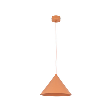 Stożkowa lampa wisząca o średnicy 26cm CONO M SALMON 1XE27 Tk Lighting 11384
