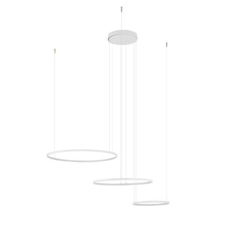 Lampa wisząca trzy białe ringi CIRCOLO POWER LED 3000K Nowodvorski 11649