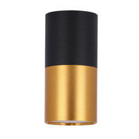 LAMPA SUFITOWA TUBA 1X15W GU10 5,8/12 CZARNO ZŁOTA Candellux 2281728
