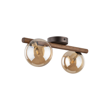 Oprawa sufitowa, kinkiet ESTERA WOOD ORZECH BURSZTYN 2XG9 Tk Lighting 11092