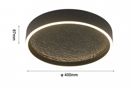 Plafon Bordeaux czarny 40cm Aviano Lighting 9002-102M