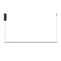 Czarna liniowa lampa wisząca 120cm LED Halo MOD246PL-L24BK Maytoni