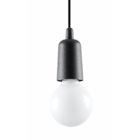 Lampa wisząca DIEGO 1 czarna Sollux SL.0572