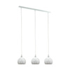 Lampa wisząca metalowa biała ROCCAFORTE Eglo 97857