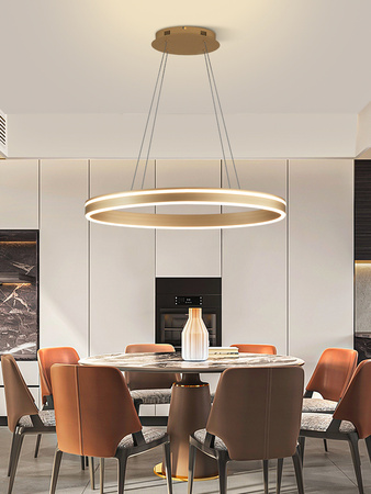 Lampa wisząca owalna z trzystopniowym ściemniaczem typu "klik" Vivies Aviano Lighting 6201-115