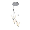 Lampa wisząca Mariposa motyw motyli 3 srebrna LED CCT Light Prestige LP-1715/3P CH
