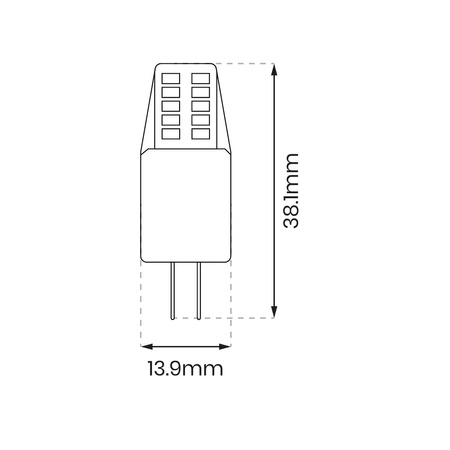 Żarówka LED 2,3W G4 12V 4000K Silikon Eko-Light EKZA1729