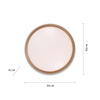 Okrągła szara lampa sufitowa 40cm EMILIA z funkcją ściemniania SwitchMo Just Light 14347-15
