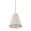 Lampa wisząca pojdeyńczy abażur z lnu 25cm CONEA SABIA 1xE27 Tk Lighting 11202