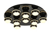 Plafon dziesiątka okrągły LED Biarritz czarny chrom Aviano Lighting 9047-1005
