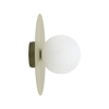 Kinkiet okragły z białą szklaną kulą PIXI PISTACIO 1xG9 Tk Lighting 11429