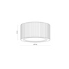 Oprawa sufitowa ryflowana drewniana tuba o średnicy 9,5cm EVE CORTE WOOD 1xGX53 Tk Lighting 11441