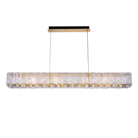 Lampa wisząca podłużna kryształowa Kingdom 97x8cm 28W LED Milagro ML2787