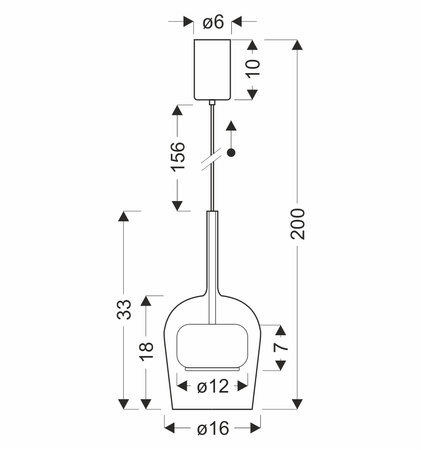 Lampa wisząca pojedyńcza z podwójnym kloszem bezbarwnym i brązowym GLAXI 1xGX53 Candellux Studio 31-50397