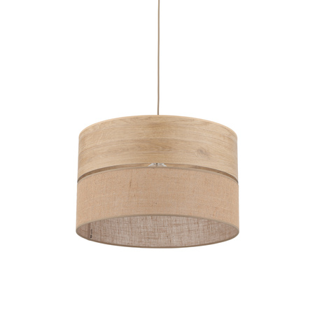 Lampa wisząca abażur 50cm DORMA WOOD JUTA 1xE27 Tk Lighting 11787