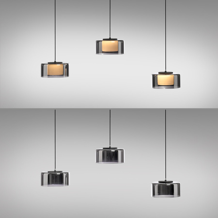 Potrójna lampa wisząca z funkcją ściemniania i Comfort LIFT RIKA Paul Neuhaus 2113-18