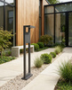 Ciemnoszara lampa ogrodowa LED 80cm BERGAMO GREY Kaja Lighting  K-8252