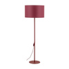 Lampa podłogowa abażur walcowy 50cm w kolorze burgund DALUM 1xE27 Tk Lighting 16230