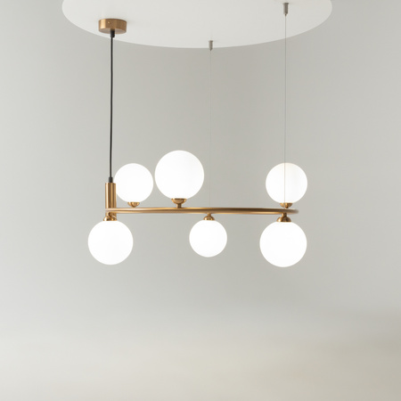 Lampa wisząca RING Maytoni mosiądz MOD013PL-06BS1