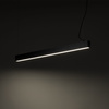 Podłużna lampa wisząca liniowa 120cm wybór barwy światła LUXE BLACK CCT Tk Lighting 18173