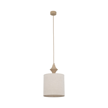 Pojedyńcza lampa wisząca abażur 25cm z lnu AMURA SABIA 1xE27 Tk Lighting 11437